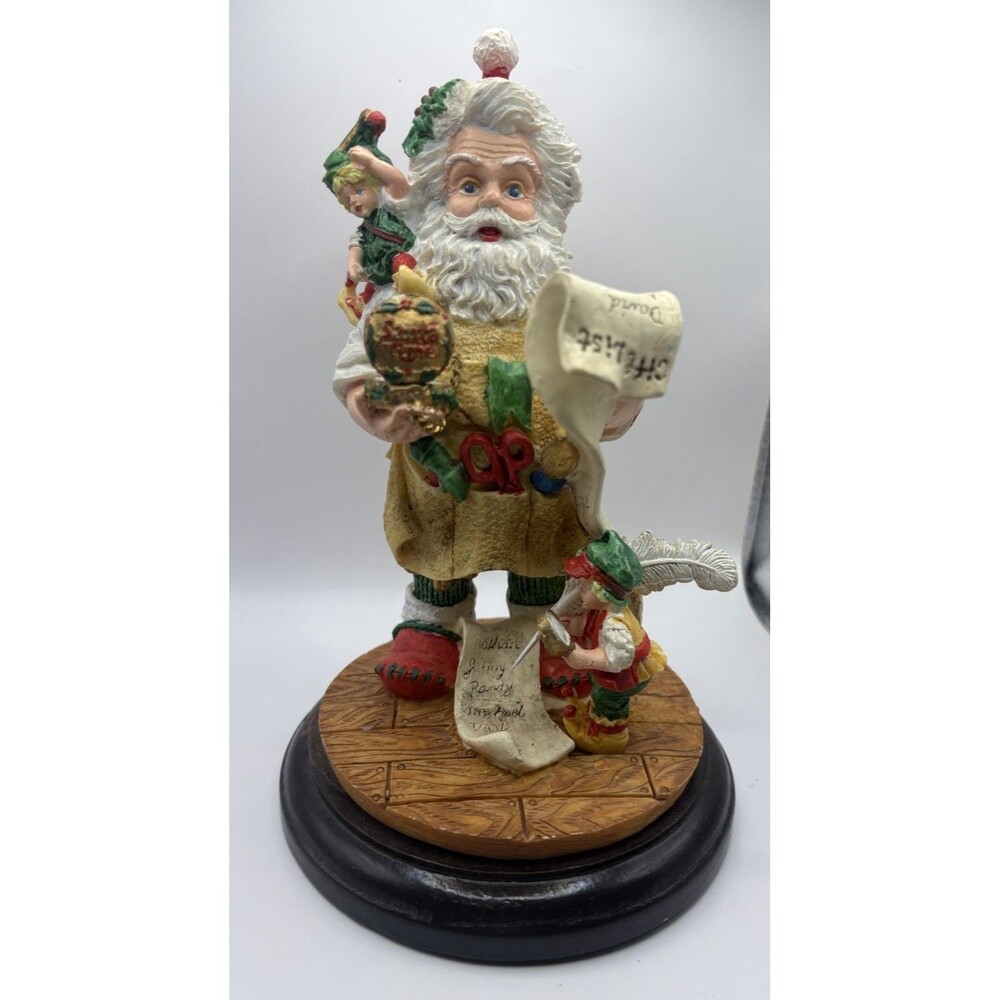 Cheryl Ann Santa Elf Christmas Figurine List Naughty Nice Resin Figure